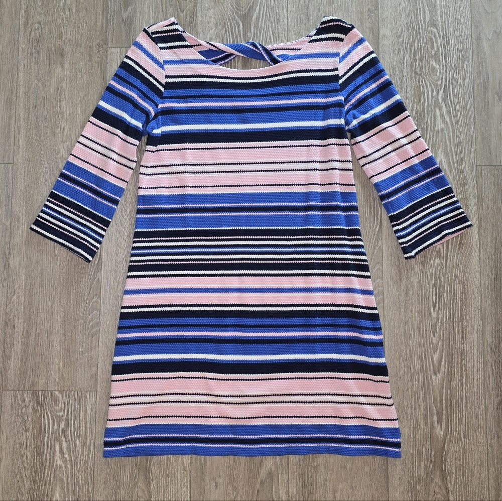 Lilly Pulitzer Blue and Pink Striped Mini Dress